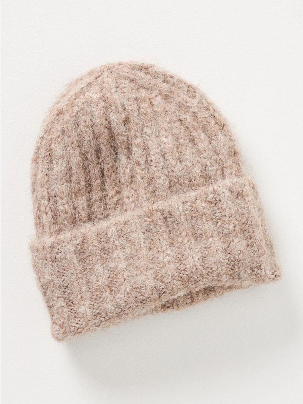 Anthropologie Juniper Ribbed Beanie in Tan